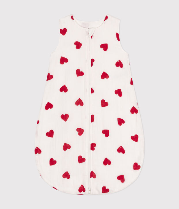 Babies' Cotton TOG-1 Rated Sleeping Bag white/red