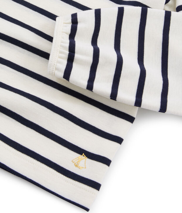 Girls' T-Shirt white/blue