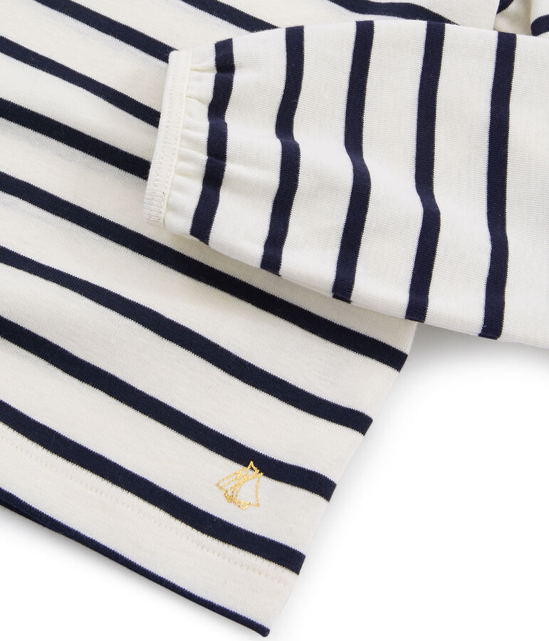 Girls' T-Shirt white/blue