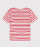Babies' Stripy Cotton Short-Sleeved T-Shirt MONTELIMAR /PEPS