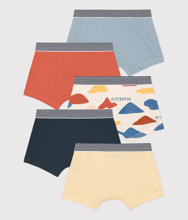 Boys' Cotton Boxer Shorts - 5-Pack multicolor
