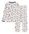 Boys' Tube Knit Pyjamas MARSHMALLOW white/MULTICO white