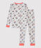 Boys' Snugfit Paris Print Organic Cotton Pyjamas BELUGA grey/MULTICO white