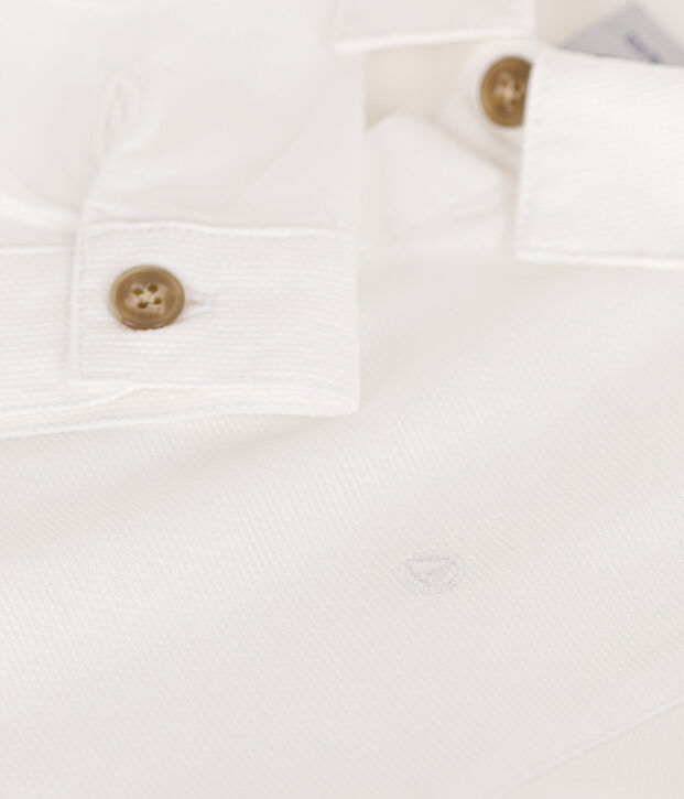 Babies' Cotton Pique Shirt white