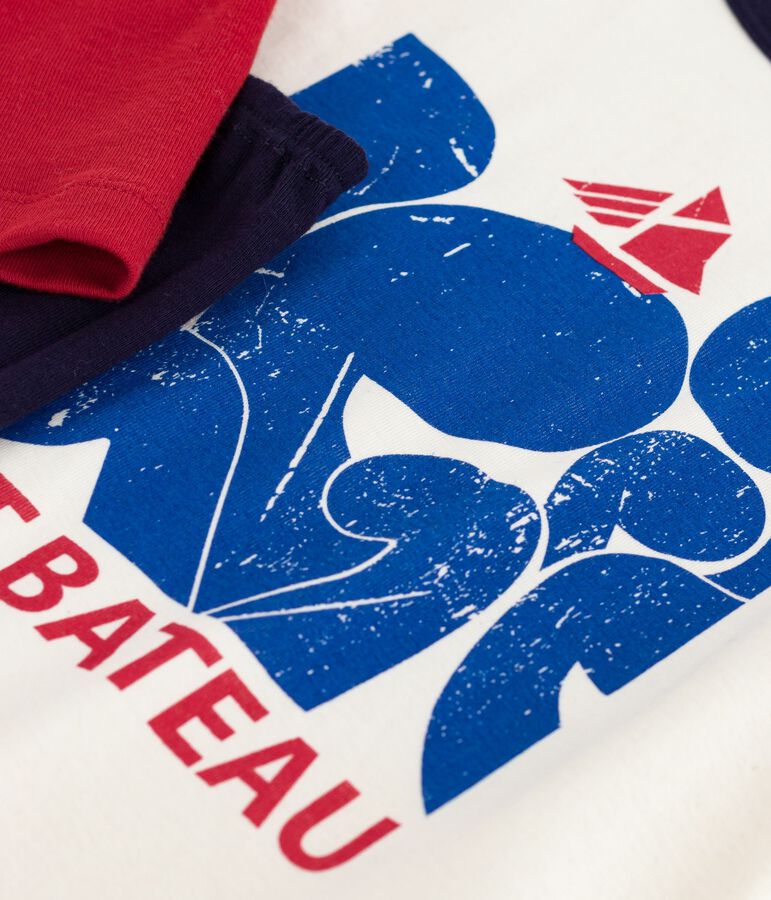 Children's two-colour cotton pyjamas. blue/multicolor