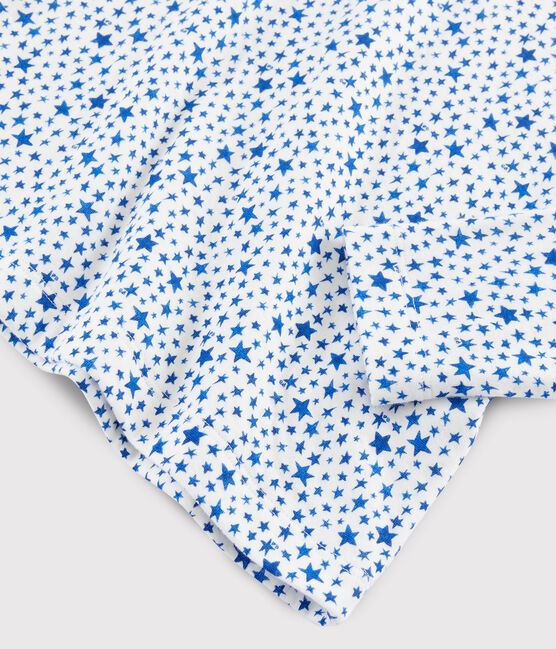 Boys' Blue Starry Tube Knit Pyjamas MARSHMALLOW white/MULTICO white