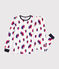 Junior cotton pyjamas with a printed boat motif MARSHMALLOW white/MULTICO white
