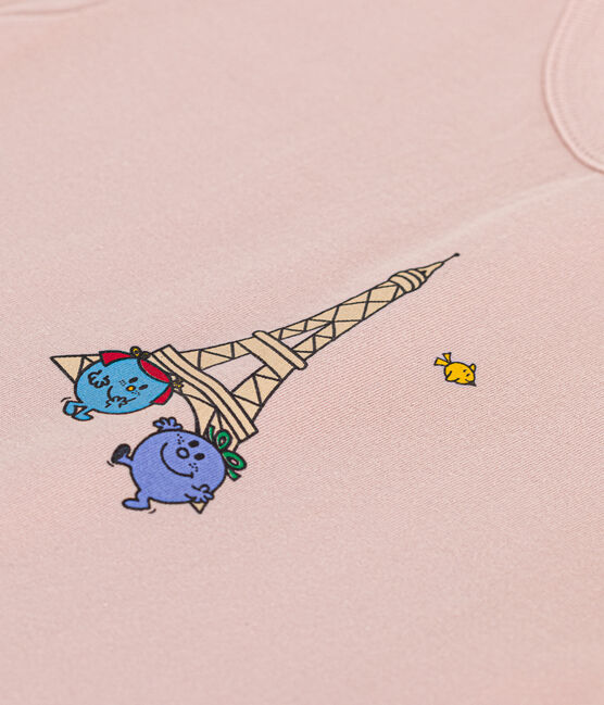 Babies' cotton Mr. Men and Little Miss T-shirt SALINE pink