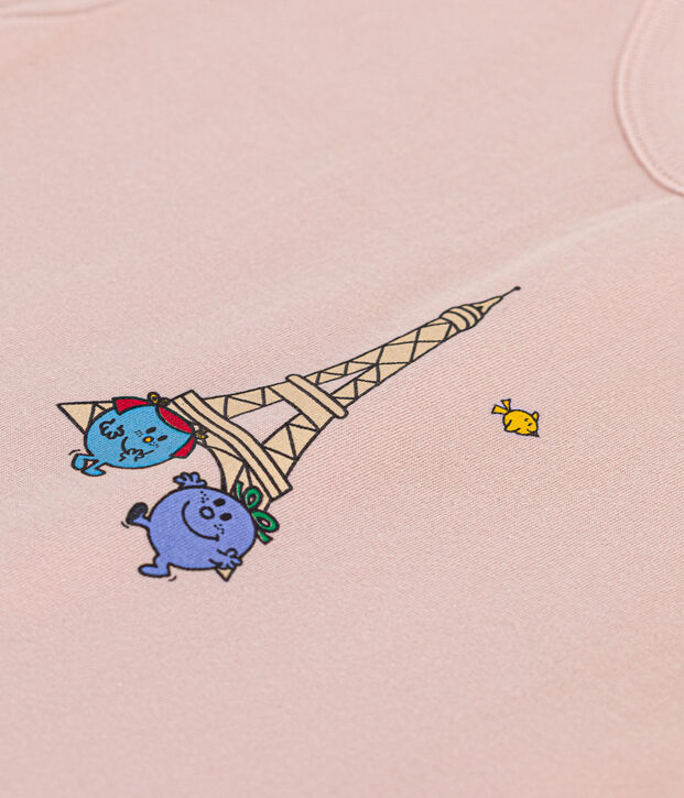 Babies' cotton Mr. Men and Little Miss T-shirt pink