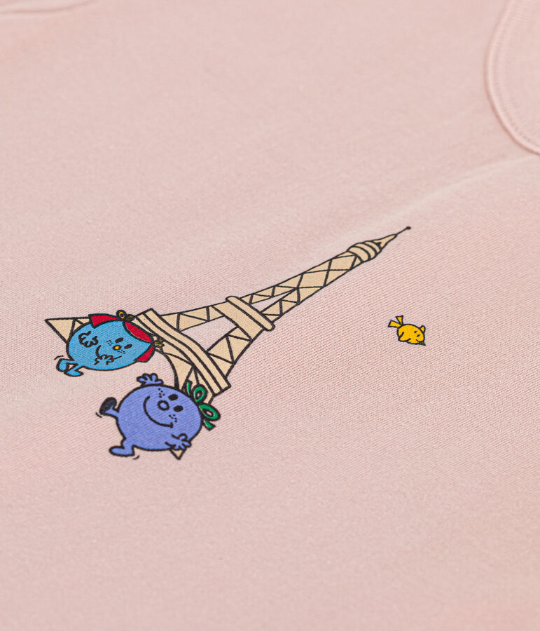 Babies' cotton Mr. Men and Little Miss T-shirt pink