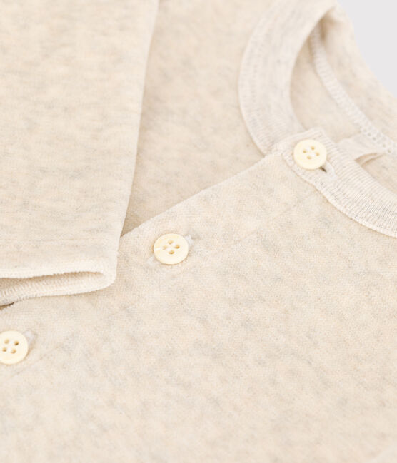 Cotton Velour Cardigan MONTELIMAR CHINE beige