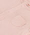 Babies' Plain Organic Tube Knit Long Playsuit SALINE pink