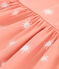 Babies' sleeveless sunshine print cotton dress ABRICOT orange/MARSHMALLOW