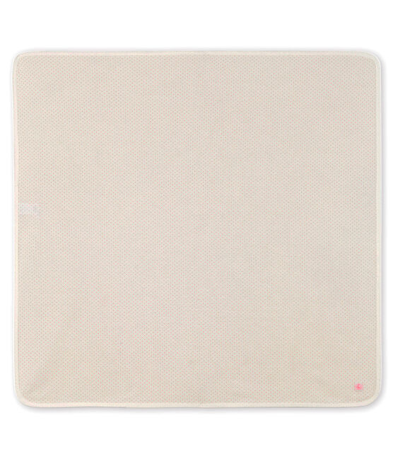 Babies' Ribbed Maternity Blanket MARSHMALLOW white/GRETEL pink/MULTICO