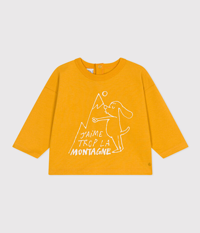 Babies' Long-Sleeved Jersey T-Shirt yellow