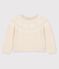 Girls' Wool/Cotton Jumper JERRYCAN MOULINE beige/MARSHMALLOW