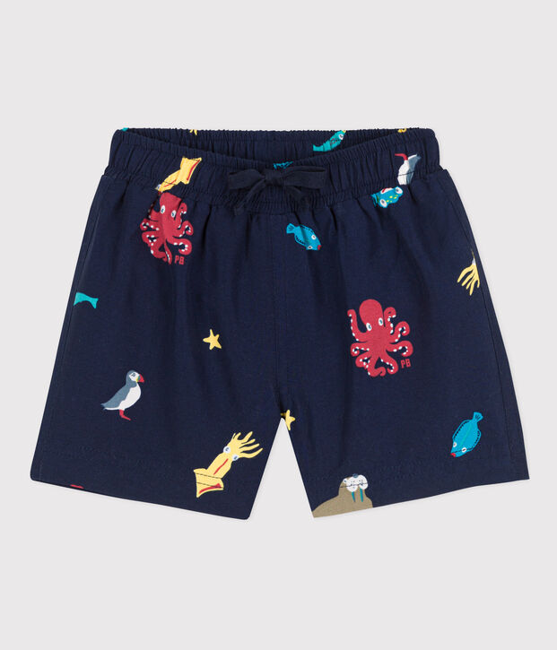 Babies' Recycled Fabric Swim Shorts blue/multicolor