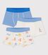Boys' Paris-Themed Cotton Boxer Shorts - 3-Pack