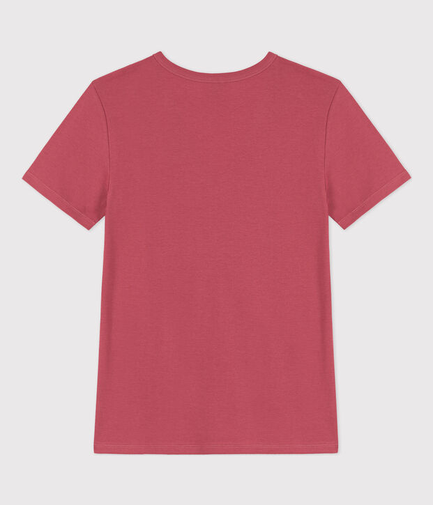 Women's Iconic Cotton V-Neck T-Shirt pink