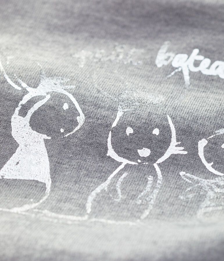 Baby Boys' Striped Long-Sleeved T-Shirt grey