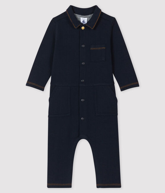 Baby boy's long playsuit SMOKING blue