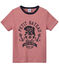 Boy's milleraies-striped T-shirt TERKUIT red/MARSHMALLOW white