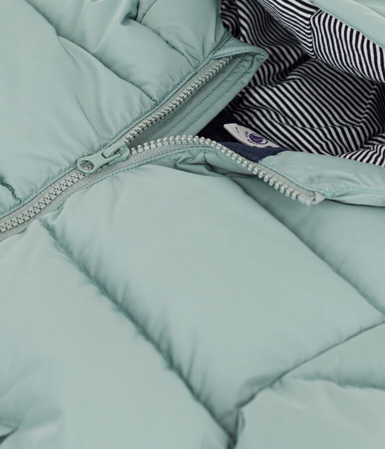 Children's unisex puffer jacket green