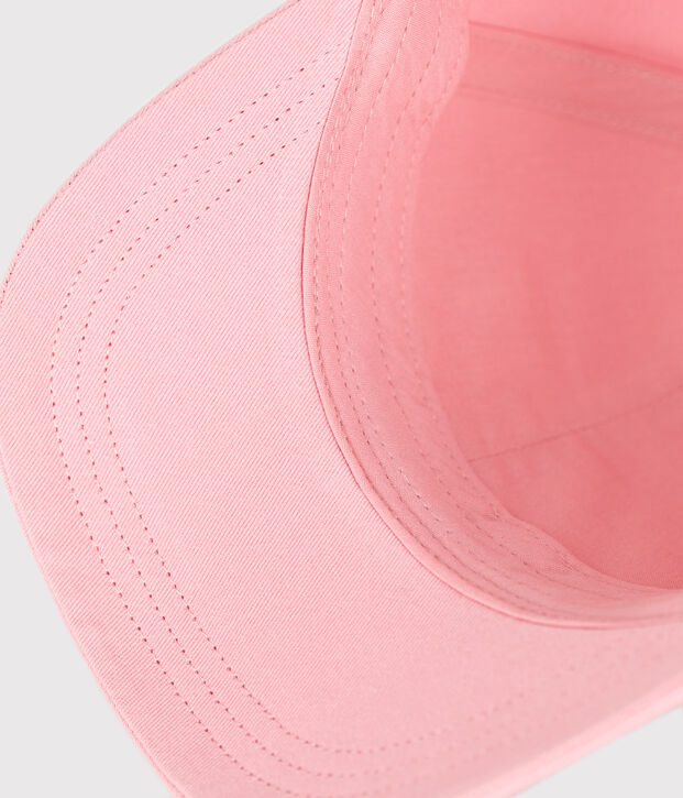 Little boat pink cotton children's cap for girls pink