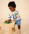 Babies' Lightweight Fleece Sweatshirt MARSHMALLOW white/MULTICO white