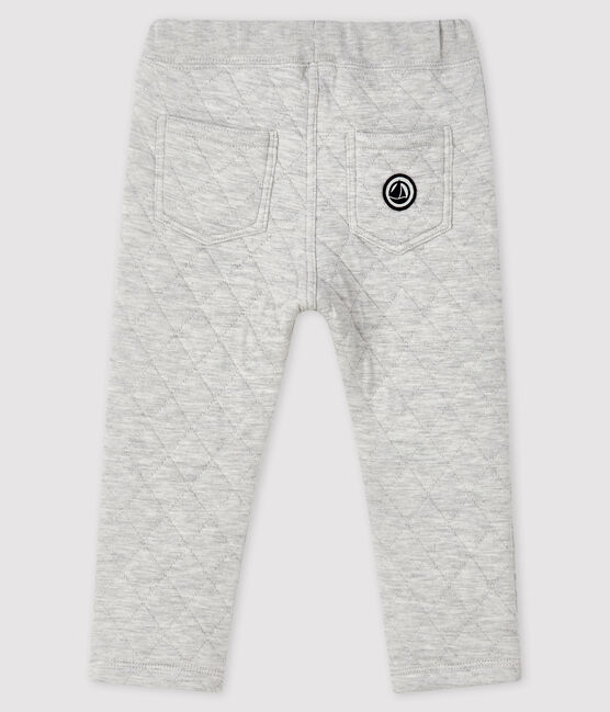 Baby boy's tube knit trousers BELUGA CHINE grey