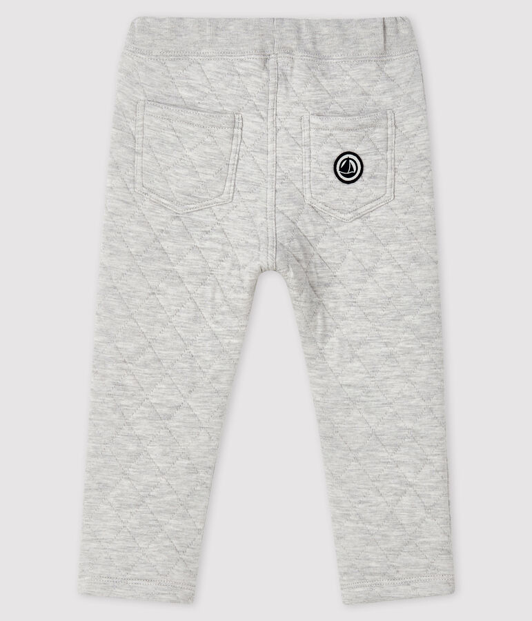 Baby boy's tube knit trousers BELUGA CHINE grey