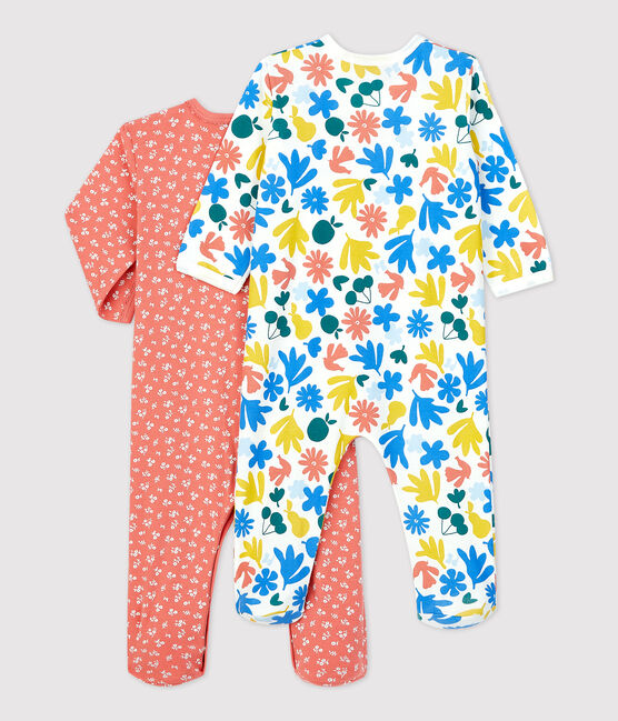Babies' Floral Cotton Sleepsuits - 2-Pack variante 1