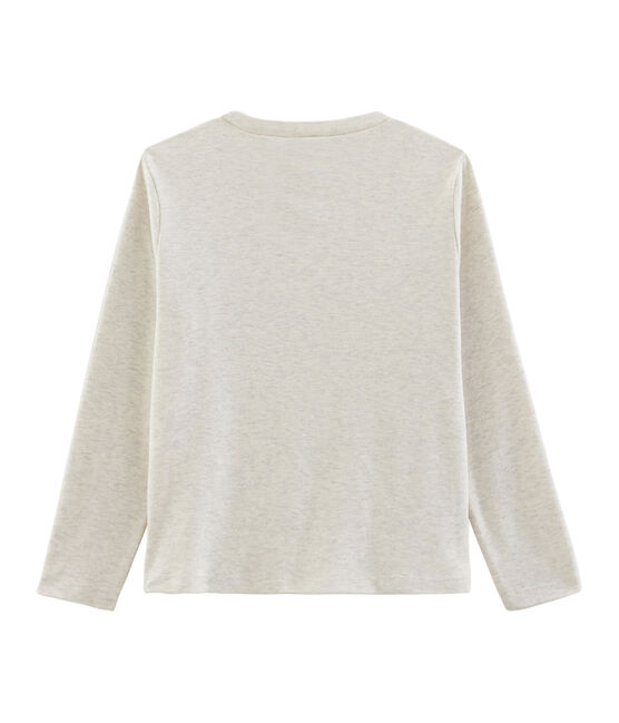 Boys' Long-Sleeved T-shirt MONTELIMAR CHINE beige