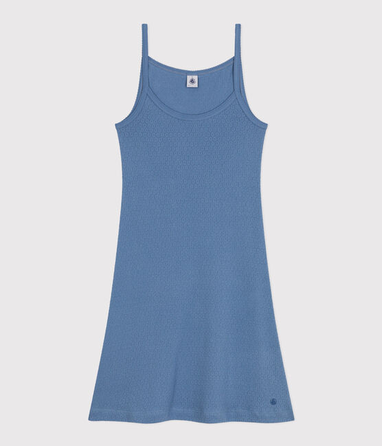 Women's Openwork Cotton Babydoll Nightdress BEACH blue