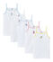 Set of 5 girls' camisoles with motifs LOT white