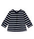 Baby girl's sailor stripe blouse