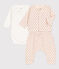 Babies' Graphic Print Tube Knit 3-Piece Set MARSHMALLOW white/MULTICO white