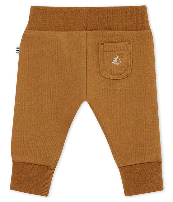 Baby boy's cotton sweatshirt trousers BRINDILLE brown