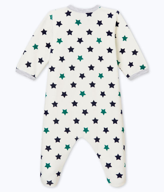 Baby boy's sleepsuit MARSHMALLOW white/MULTICO white