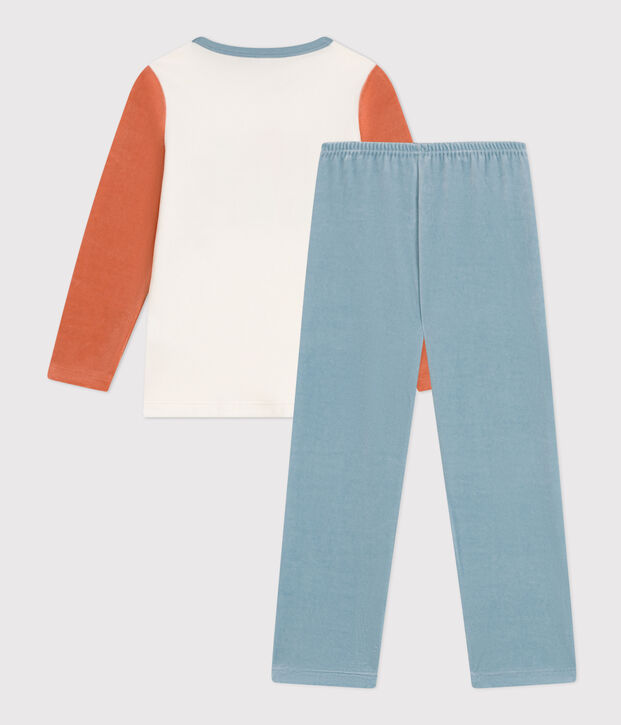 Children's Unisex Velour Pyjamas blue/multicolor