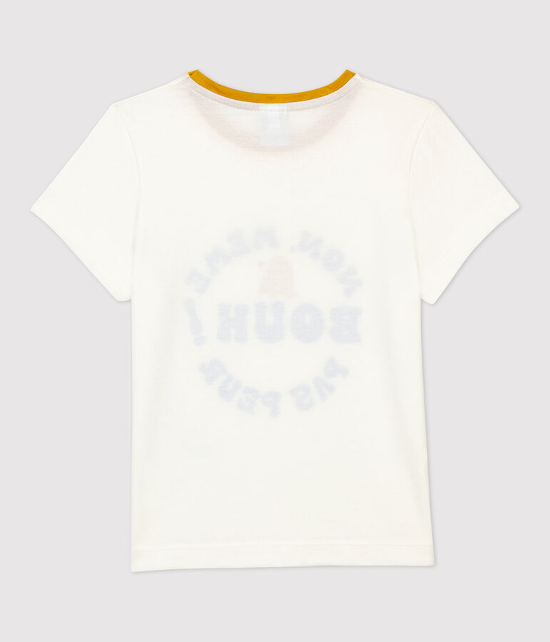 Girls' Short-Sleeved Cotton T-Shirt white