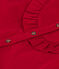 Girls' soft velvet blouse CORRIDA red