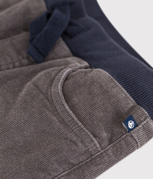 Unisex Straight-Fit Medium Velour Trousers grey