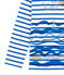 Boys' Creative Striped Top MARSHMALLOW white/PERSE blue