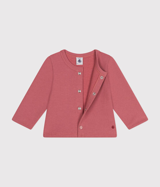 Babies' Fleece Cardigan ROSEWOOD pink