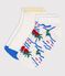 Children's palm tree-print cotton socks - 2-pack multicolor