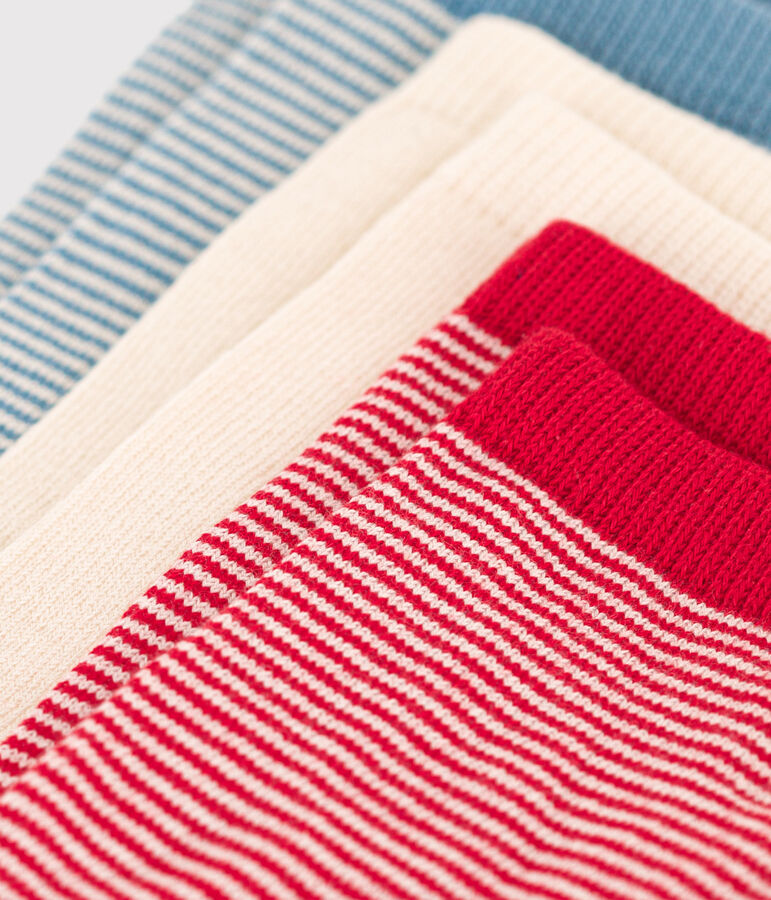 Children's Stripy Cotton Socks - 3-Pack multicolor