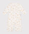 Babies' cotton one-piece/sleep sack MARSHMALLOW white/GRIS grey