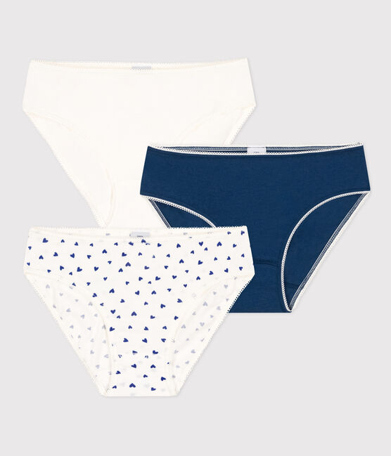 Girls' Heart Cotton and Elastane Briefs - 3-Pack variante 1