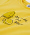 Girls' Short-Sleeved Cotton T-Shirt ORGE yellow